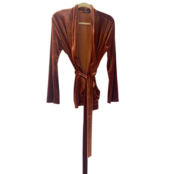 Fashion Nova Sweaters - Fashion Nova Fabulous velvety Copper jacket cardigan